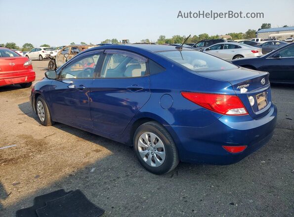 KMHCT4AE4GU018067 2016 HYUNDAI ACCENT Синий Задняя левая четверть