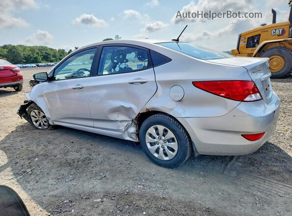 KMHCT4AE4GU027044 2016 HYUNDAI ACCENT Silver Trasero izquierdo