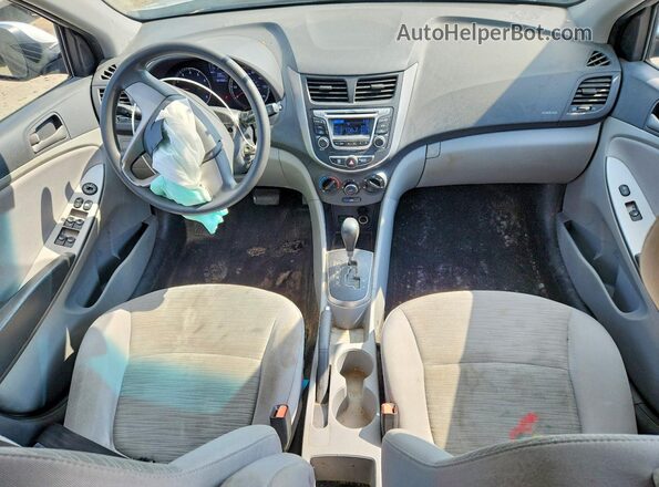 KMHCT4AE4GU027044 2016 HYUNDAI ACCENT Silver Vista del salpicadero