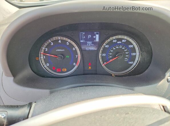 KMHCT4AE4GU027044 2016 HYUNDAI ACCENT Silver Vista del cuadro de instrumentos