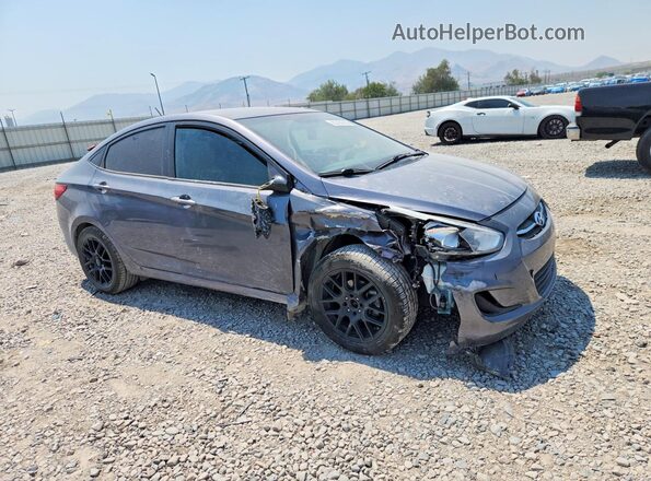 KMHCT4AE4GU070735 2016 HYUNDAI ACCENT Gray Delantero derecho