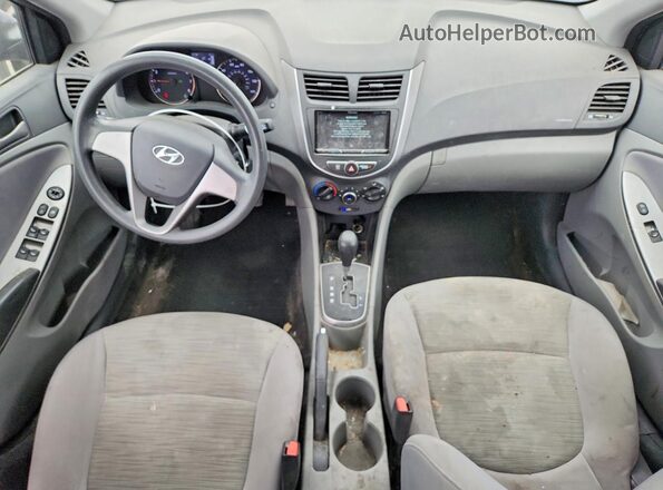 KMHCT4AE4GU070735 2016 HYUNDAI ACCENT Gray Vista del salpicadero