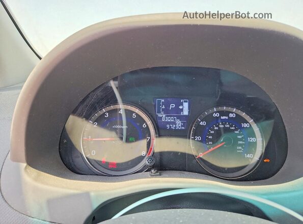KMHCT4AE4GU070735 2016 HYUNDAI ACCENT Gray Vista del cuadro de instrumentos