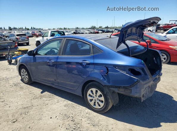 KMHCT4AE4GU105547 2016 HYUNDAI ACCENT Синий Задняя левая четверть