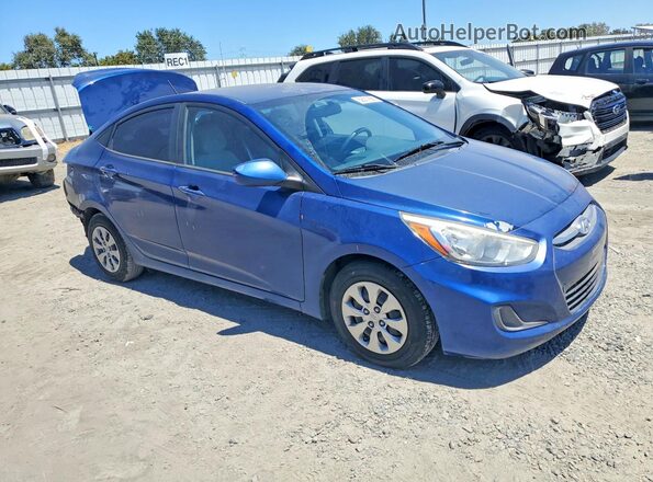 KMHCT4AE4GU105547 2016 HYUNDAI ACCENT Синий Передняя правая четверть