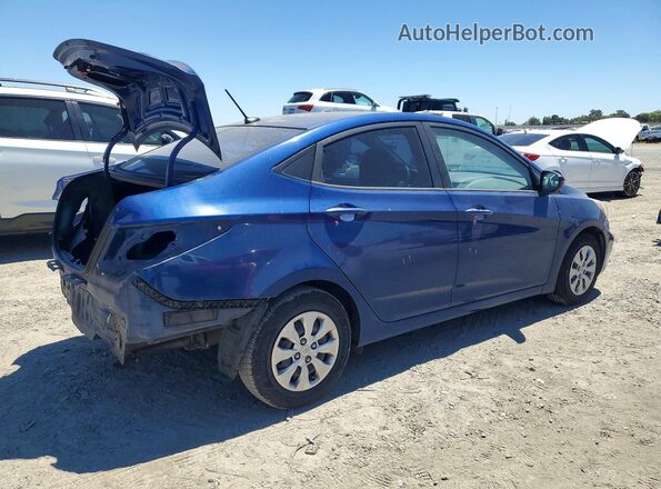 KMHCT4AE4GU105547 2016 HYUNDAI ACCENT Синий Задняя правая четверть