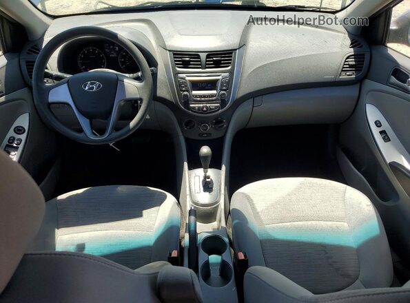 KMHCT4AE4GU105547 2016 HYUNDAI ACCENT Синий Вид панели приборов