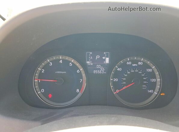 KMHCT4AE4GU105547 2016 HYUNDAI ACCENT Синий Вид щитка приборов