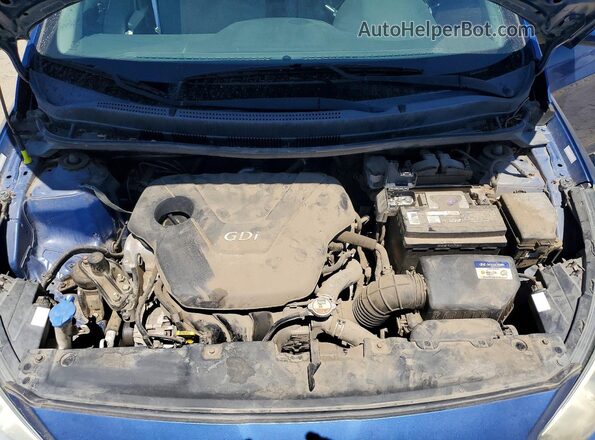 KMHCT4AE4GU105547 2016 HYUNDAI ACCENT Синий Вид задней части салона