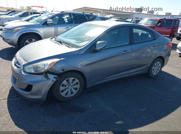 KMHCT4AE4GU111025 2016 HYUNDAI ACCENT Gray წინა ხედი