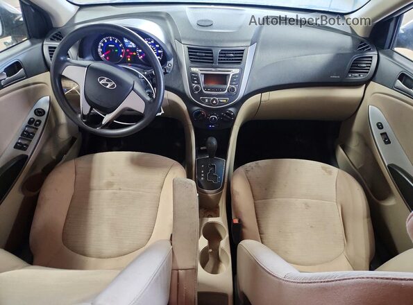 KMHCT4AE4GU118864 2016 HYUNDAI ACCENT Silver წინა პანელის ხედი