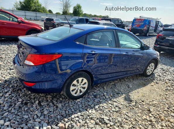 KMHCT4AE4GU136166 2016 HYUNDAI ACCENT Синий Задняя правая четверть
