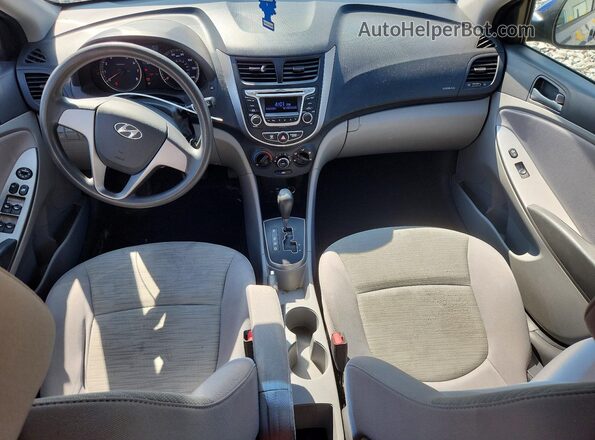 KMHCT4AE4GU136166 2016 HYUNDAI ACCENT Синий Вид панели приборов