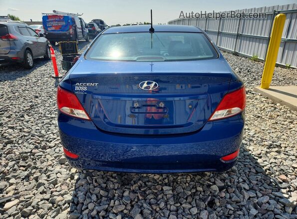 KMHCT4AE4GU136166 2016 HYUNDAI ACCENT Синий Вид сзади