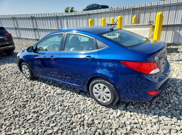 KMHCT4AE4GU136166 2016 HYUNDAI ACCENT Синий Задняя левая четверть