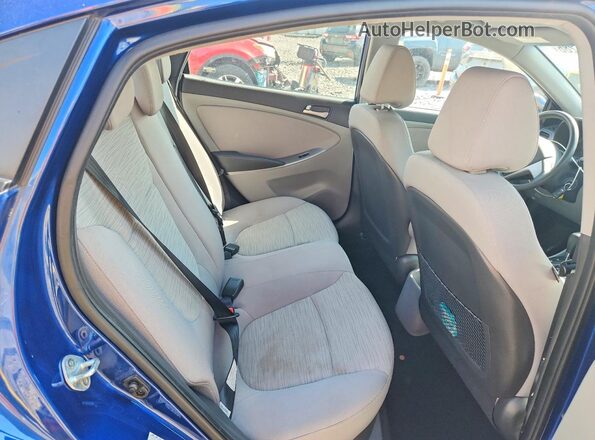 KMHCT4AE4GU136166 2016 HYUNDAI ACCENT Синий Вид задних сидений