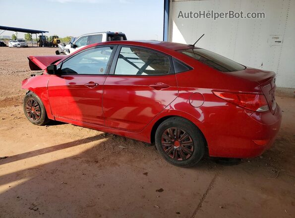 KMHCT4AE4GU974858 2016 HYUNDAI ACCENT Red Задня ліва чверть