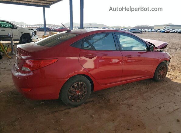 KMHCT4AE4GU974858 2016 HYUNDAI ACCENT Red Задня права чверть
