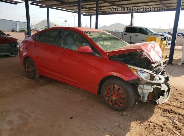 KMHCT4AE4GU974858 2016 HYUNDAI ACCENT Red Передня права чверть