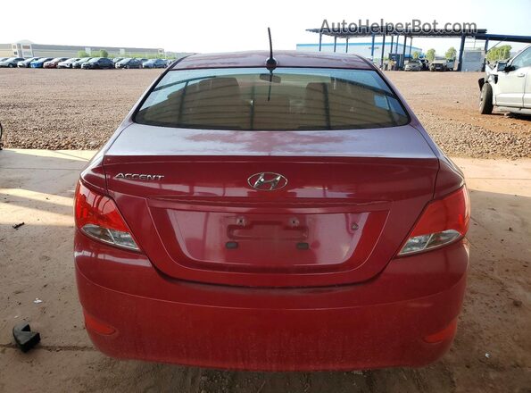 KMHCT4AE4GU974858 2016 HYUNDAI ACCENT Red Вид ззаду