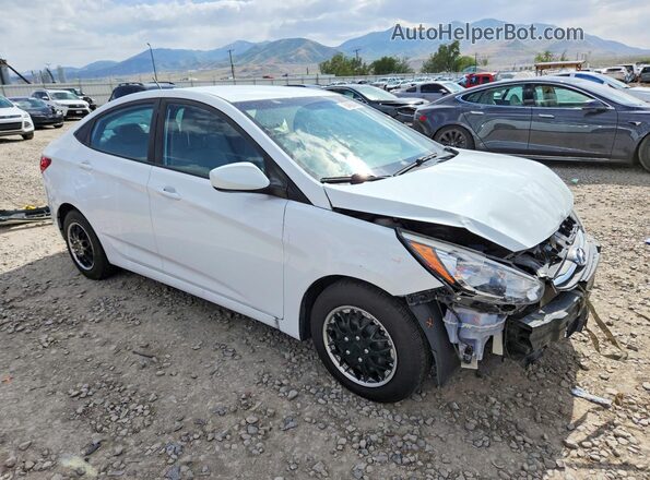 KMHCT4AE4HU174174 2017 HYUNDAI ACCENT Белый Передняя правая четверть