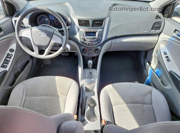 KMHCT4AE4HU174174 2017 HYUNDAI ACCENT Белый Вид панели приборов