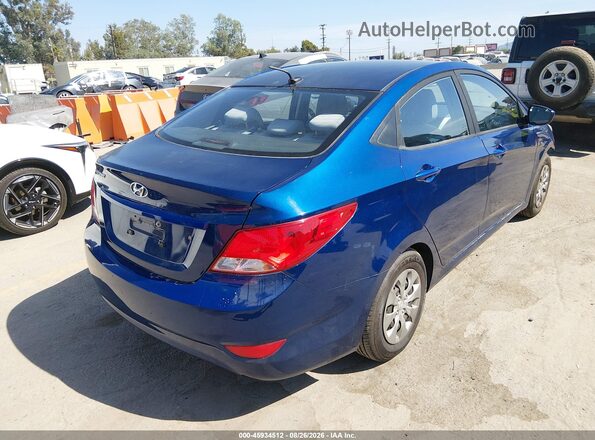 KMHCT4AE4HU248791 2017 HYUNDAI ACCENT Blue უკანა მარჯვენა