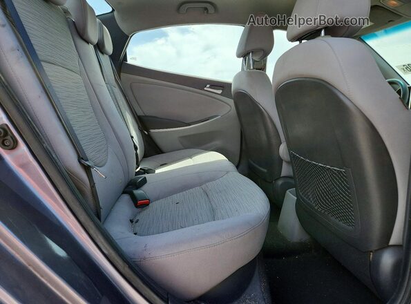 KMHCT4AE4HU278258 2017 HYUNDAI ACCENT Gray Rear seats view