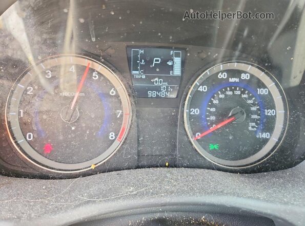 KMHCT4AE4HU278258 2017 HYUNDAI ACCENT Gray Instrument cluster view