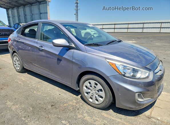 KMHCT4AE4HU299627 2017 HYUNDAI ACCENT Серый Передняя правая четверть