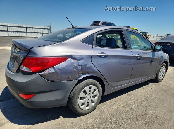 KMHCT4AE4HU299627 2017 HYUNDAI ACCENT Серый Задняя правая четверть