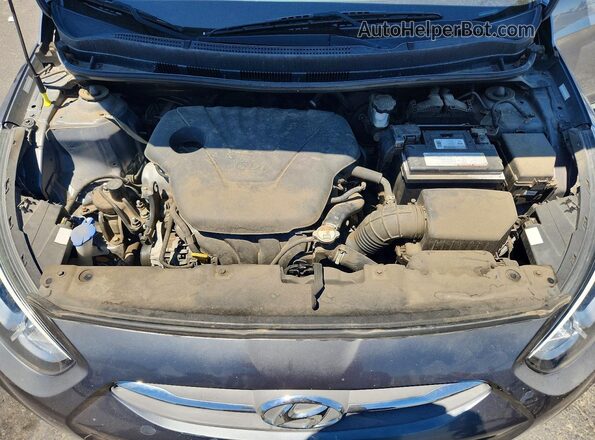 KMHCT4AE4HU299627 2017 HYUNDAI ACCENT Серый Вид задней части салона