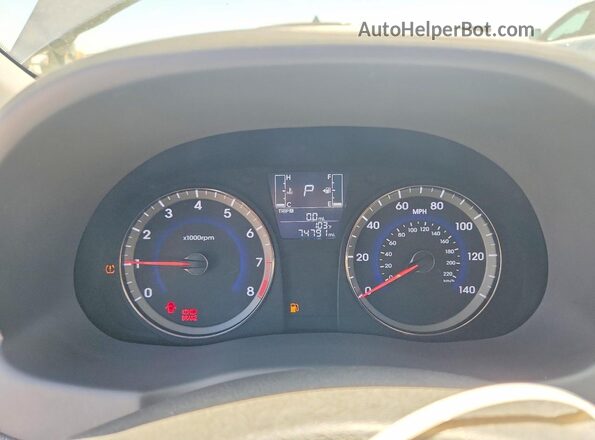 KMHCT4AE4HU299627 2017 HYUNDAI ACCENT Серый Вид щитка приборов