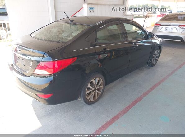 KMHCT4AE4HU330164 2017 HYUNDAI ACCENT Black უკანა მარჯვენა