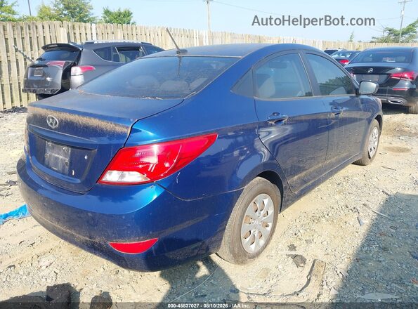 KMHCT4AE5GU004873 2016 HYUNDAI ACCENT Blue უკანა მარჯვენა