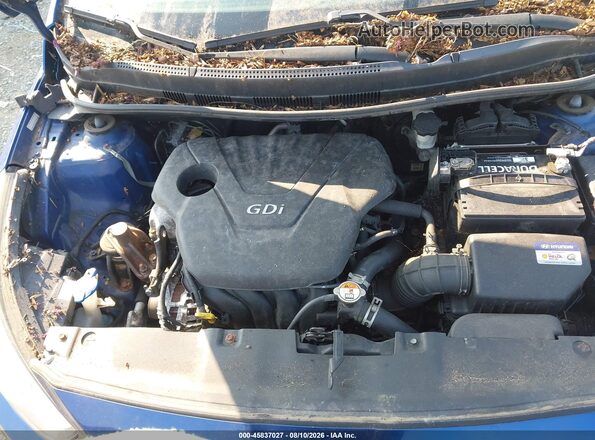 KMHCT4AE5GU004873 2016 HYUNDAI ACCENT Blue უკანა ხედი