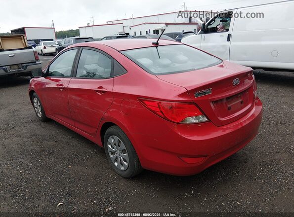 KMHCT4AE5GU072851 2016 HYUNDAI ACCENT Red Tył lewy