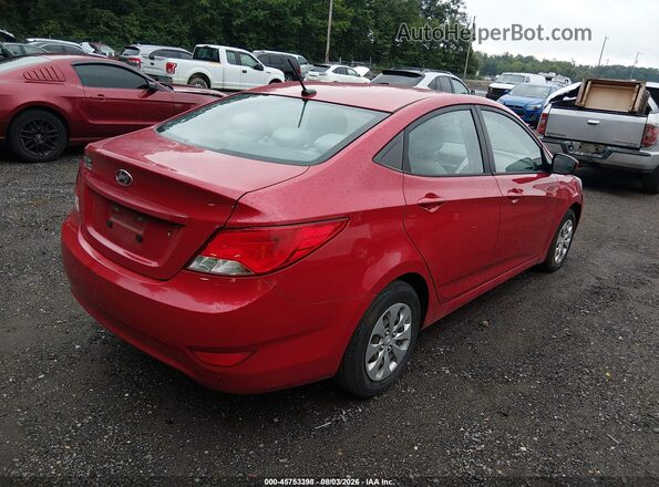 KMHCT4AE5GU072851 2016 HYUNDAI ACCENT Red Tył prawy