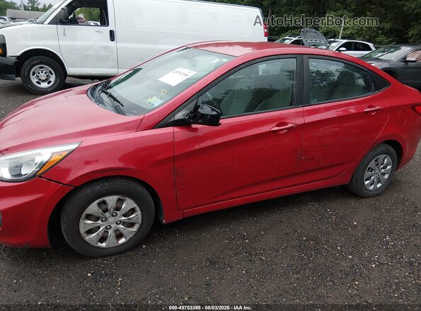 KMHCT4AE5GU072851 2016 HYUNDAI ACCENT Red Widok z przodu