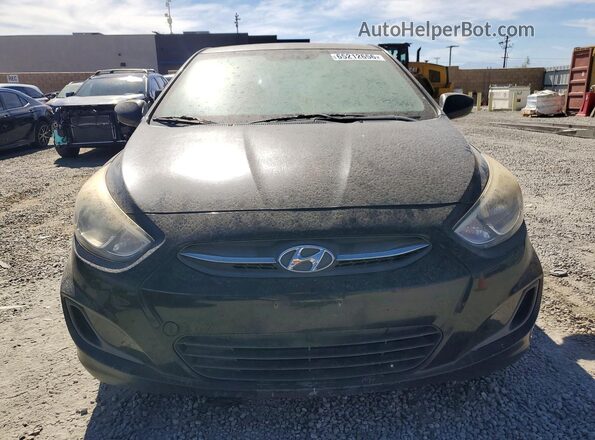 KMHCT4AE5GU093134 2016 HYUNDAI ACCENT Black Widok z przodu