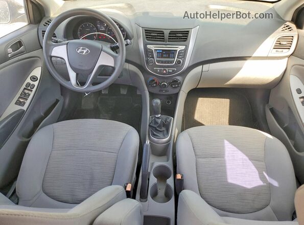 KMHCT4AE5GU093134 2016 HYUNDAI ACCENT Black Widok deski rozdzielczej