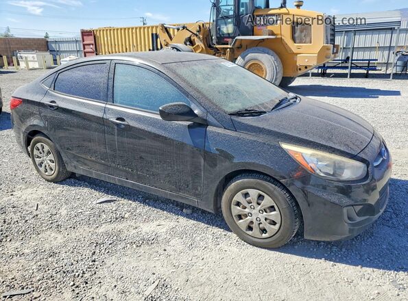 KMHCT4AE5GU093134 2016 HYUNDAI ACCENT Black Przód prawy