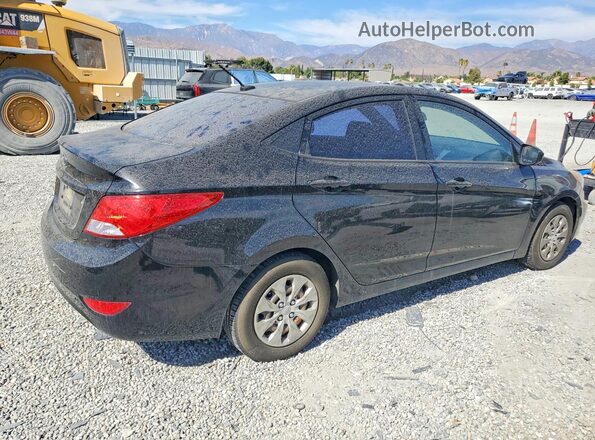 KMHCT4AE5GU093134 2016 HYUNDAI ACCENT Black Tył prawy