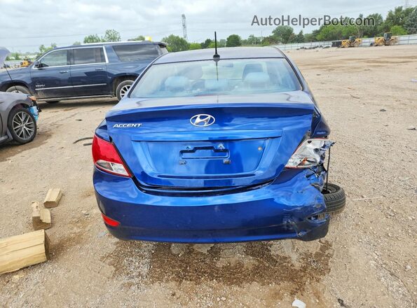 KMHCT4AE5GU136290 2016 HYUNDAI ACCENT Blue Вид ззаду