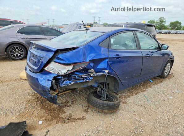 KMHCT4AE5GU136290 2016 HYUNDAI ACCENT Blue Задня права чверть