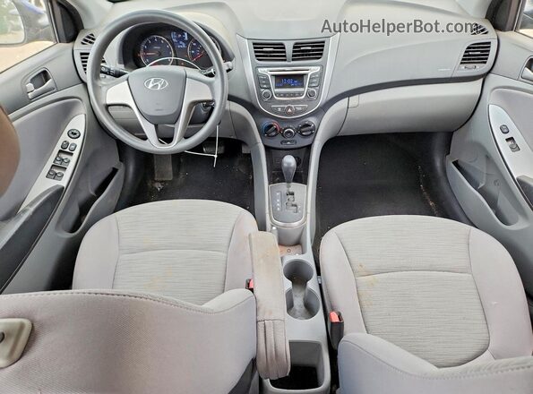 KMHCT4AE5GU136290 2016 HYUNDAI ACCENT Blue Вид панелі приладів