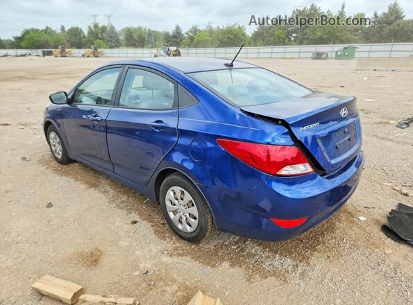 KMHCT4AE5GU136290 2016 HYUNDAI ACCENT Blue Задня ліва чверть