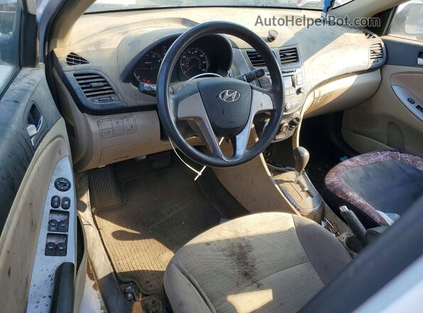 KMHCT4AE5GU137620 2016 HYUNDAI ACCENT White Dashboard view