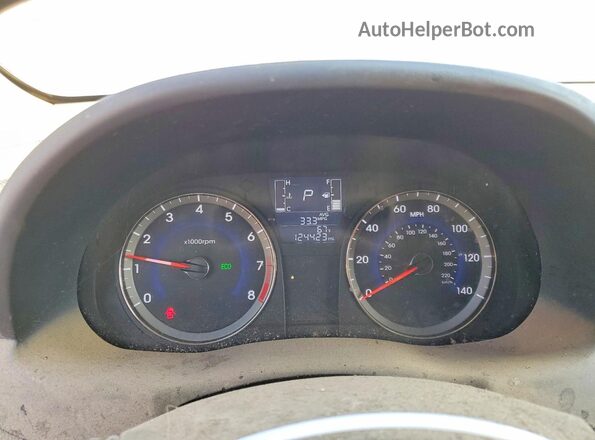KMHCT4AE5GU137620 2016 HYUNDAI ACCENT White Instrument cluster view