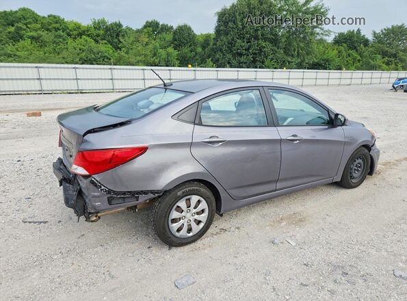 KMHCT4AE5GU941996 2016 HYUNDAI ACCENT Gray Trasero derecho